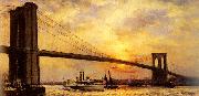 unknow artist View of the Brooklyn Bridge Germany oil painting artist